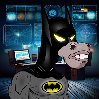 1-of-1 rare NFT — caped crusader parody