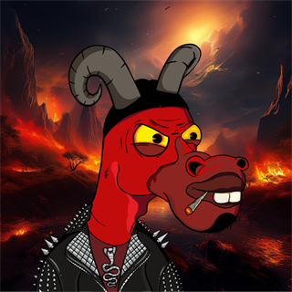 1-of-1 rare NFT — horned punk