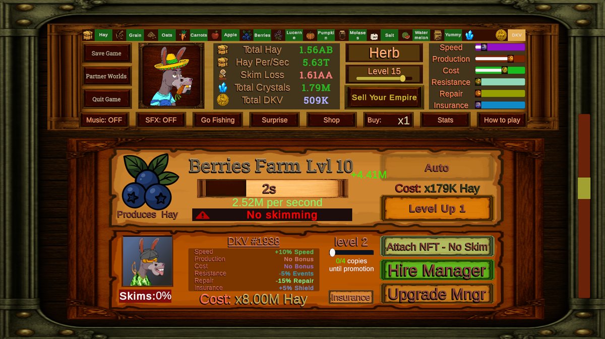 Idle Donkeys gameplay